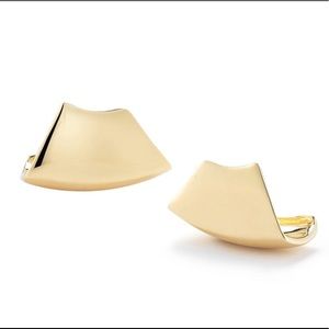 'Flint' Stud Earrings by ELIZABETH AND JAMES - gold